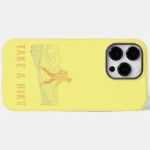 ハイキングブルーとレッドのケースメイトiPhoneケース Case-Mate iPhoneケース (裏面 (横))