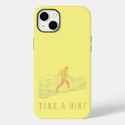 ハイキングブルーとレッドのケースメイトiPhoneケース Case-Mate iPhoneケース (裏面)