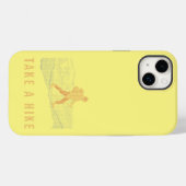 ハイキングブルーとレッドのケースメイトiPhoneケース Case-Mate iPhoneケース (裏面 (横))