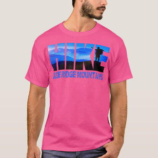ハイキングブルーリッジマウンテンズノースカロライナのハイキングタウン Tシャツ