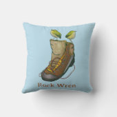 ハイキングブーツの上のロックウォーレンのタケ クッション (裏面)