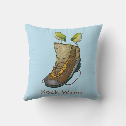 ハイキングブーツの上のロックウォーレンのタケ クッション (裏面)