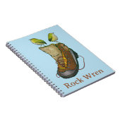 ハイキングブーツの上のロックウォーレンのタケ ノートブック (右側)