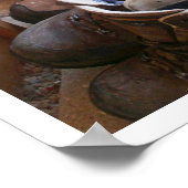 ハイキングブーツの行列 ポスター (角)