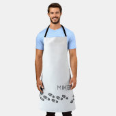 ハイキングブーツアウトドアアドベンチャー名モダン エプロン (着用した状態)