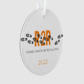 ハイキングブーツパーソナライズされたR2Rグランドキャニオン写真 オーナメント (正面)