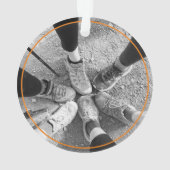 ハイキングブーツパーソナライズされたR2Rグランドキャニオン写真 オーナメント (裏面)