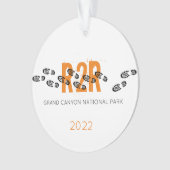ハイキングブーツパーソナライズされたR2Rグランドキャニオン写真 オーナメント (正面)