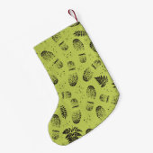 ハイキングブーツ泥だらけの足跡アウトドア愛好家 スモールクリスマスストッキング (裏面 (吊り時))