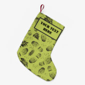 ハイキングブーツ泥だらけの足跡アウトドア愛好家 スモールクリスマスストッキング (正面 (吊り時))