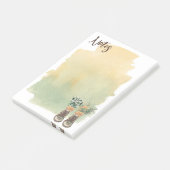 ハイキングブーツ&ワイルドフラワー ポストイット (アングル)