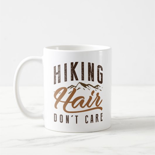 ハイキングヘア気にがない コーヒーマグカップ (左)
