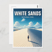 ハイキングホワイトサンズ国立公園お土産 ポストカード (正面/裏面)