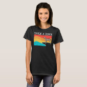 ハイキングポインタグラフィックハイキングを受ける Tシャツ (正面フル)