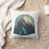 ハイキングマウンテングラフィック クッション (ブランケット)