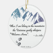 ハイキングマウンテンズユニバースウィスパーズウェルカムホーム セラミックオーナメント (左)