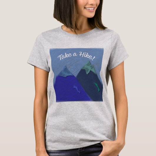 ハイキングマウンテンデザイン Tシャツ (正面)