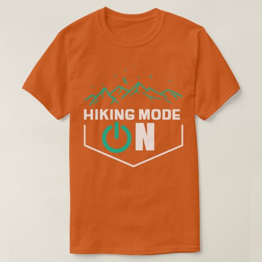 ハイキングモードオン Tシャツ (デザイン正面)