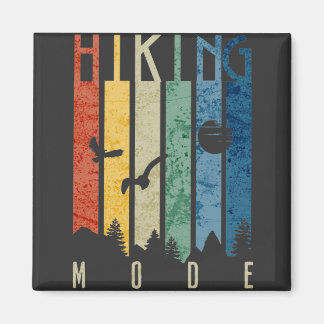 ハイキングモード自然アウトドアマウンテンキャンピングおもしろい マグネット