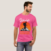 ハイキングライフヒンズー教のKush山ハイキングギフトCli Tシャツ (正面フル)