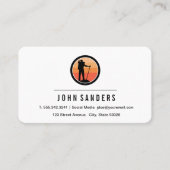 ハイキングロゴ 名刺 (正面)