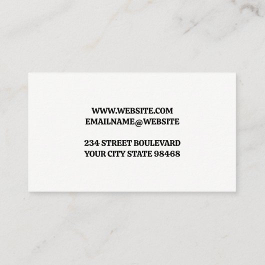 ハイキングロゴ |野生生物の自然 名刺 (裏面)