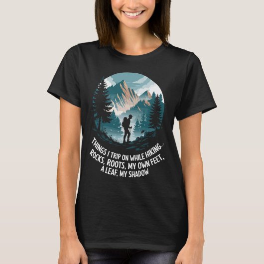 ハイキング中にひっかかるもの Tシャツ (正面)