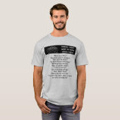 ハイキング中に聞きたくないこと面白い Tシャツ (正面フル)