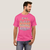 ハイキング中毒性アクティブ Tシャツ (正面フル)