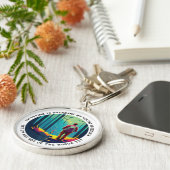 ハイキング中毒 キーホルダー (側面)