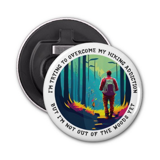 ハイキング中毒 栓抜き (正面)