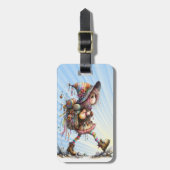 ハイキング予測できなガールラゲッジアンドバックパックラベル ラゲッジタグ (正面縦)