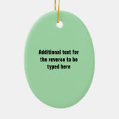 ハイキング人のグラフィックパーソナライズされた – ハイカー文字オン セラミックオーナメント (裏面)