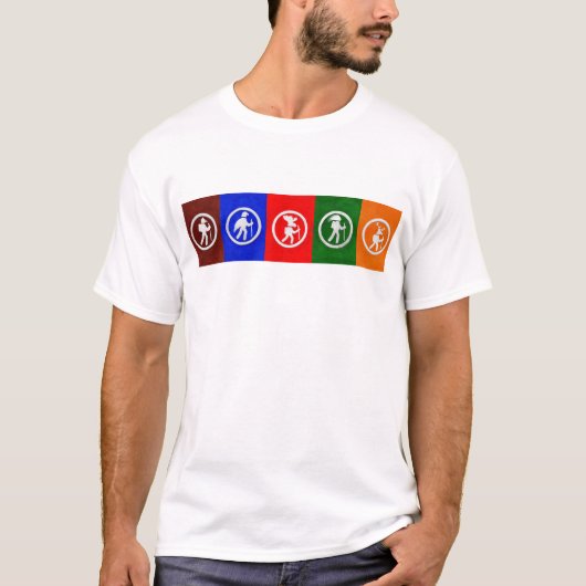 ハイキング動物 Tシャツ (正面)