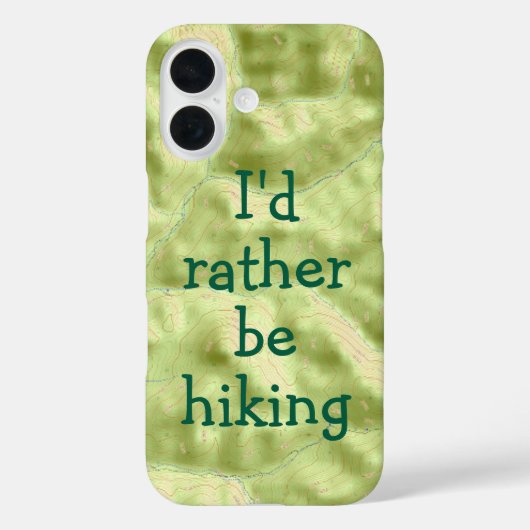 ハイキング地形図のスマホケース Case-Mate iPhoneケース (裏面)