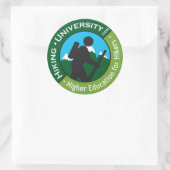 ハイキング大学 – サークルプロモーションシール ラウンドシール (バッグ)