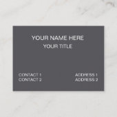 ハイキング山のハイキングを探索 名刺 (裏面)