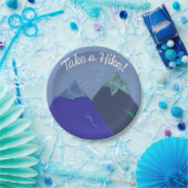 ハイキング山の峰に登る ペーパープレート (パーティー)