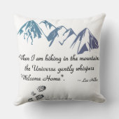 ハイキング山宇宙ウィスパーウェルカムホーム クッション (裏面)