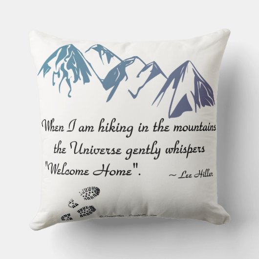 ハイキング山宇宙ウィスパーウェルカムホーム クッション (裏面)