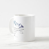 ハイキング山宇宙ウィスパーウェルカムホーム コーヒーマグカップ (正面左)