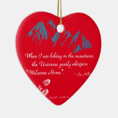 ハイキング山宇宙ウィスパーウェルカムホーム セラミックオーナメント (右)
