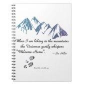ハイキング山宇宙ウィスパーウェルカムホーム ノートブック (正面)
