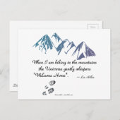 ハイキング山宇宙ウィスパーウェルカムホーム ポストカード (正面/裏面)