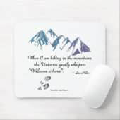 ハイキング山宇宙ウィスパーウェルカムホーム マウスパッド (マウス)