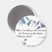 ハイキング山宇宙ウィスパーウェルカムホーム マグネット (正面/裏面)