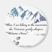 ハイキング山宇宙ウィスパーウェルカムホーム マグネット (正面)