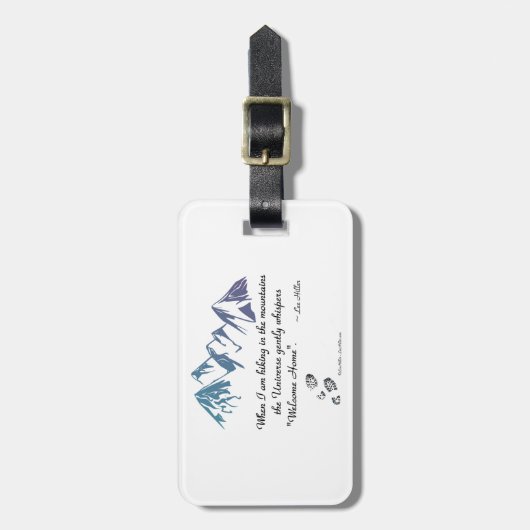 ハイキング山宇宙ウィスパーウェルカムホーム ラゲッジタグ (正面縦)