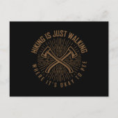 ハイキング引用文おもしろいハイキングハイカーズワンダーラー ポストカード (正面)