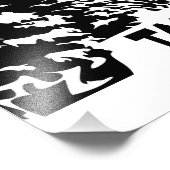 ハイキング引用文モノクロ山景色を撮る フォトプリント            (角)